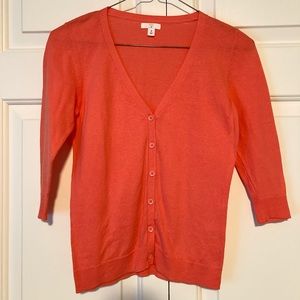 Coral XS short sleeve cardigan